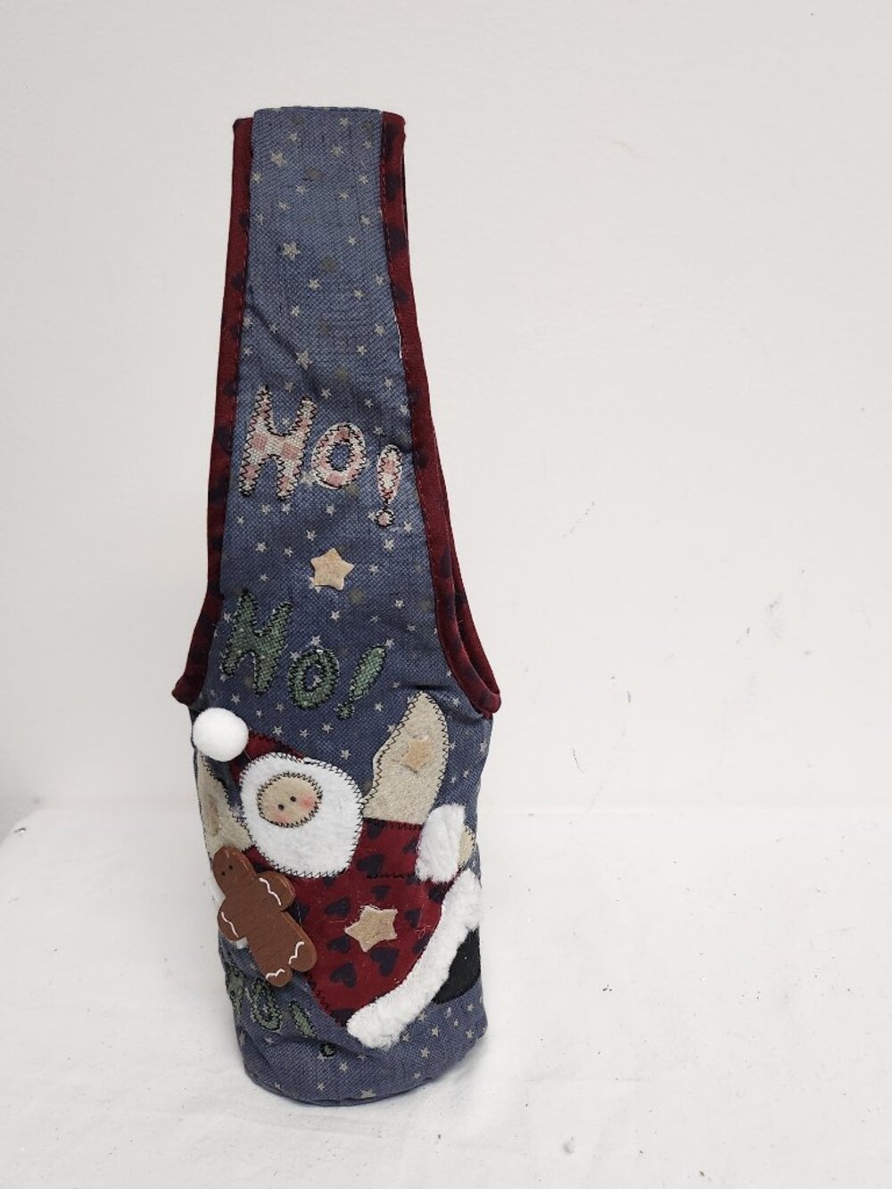 Santa Holiday Soft Wine Bottle Carrier